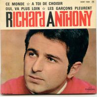 Richard Anthony - Ce monde + 3 EP mit Cover 60er