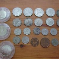 Konvolut Portugal 28 Stück Escudo, Centavos inclusive 3 x 2,5 Euro Gedenkmünzen