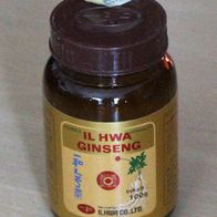 IL HWA Ginseng Granulat aus Korea alte Glas Flasche ohne BarCode a. d.1970er Jahren