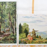 2 alte Kunstpostkarten von Walter Einbeck Münche * Künstlerkarten