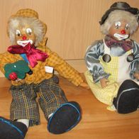 2 Clowns Sammlerpuppen