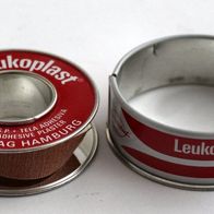 Leukoplast ® porös No. 1521 alte Blechdose ohne BarCode aus den 1970er Jahren