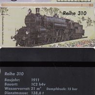 TK18) Telefonkarte Österreich, 50 ÖS, Dampflokomotive BR 310, gebraucht