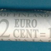 Finnland 2 Cent 2000 aus Rolle Top