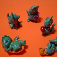 5 Ü-Eier Figuren Drolly Dinos von 1993/94