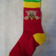 Kinder - Socken mit Bärchenmotiv Gr. 3 - 4 NEU!!