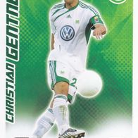 VFL Wolfsburg Topps Match Attax Trading Card 2009 Christian Gentner Nr.319