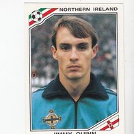 Panini Fussball WM Mexico 1986 Jimmy Quinn Northern Ireland Nr 286