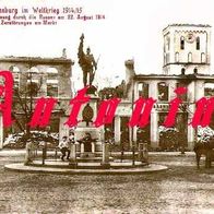 Neidenburg - (Ostpr.) - Zestörungen am Markt - 1914 - Repro !!!