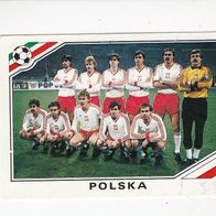 Panini Fussball WM Mexico 1986 Mannschaftsbild Polska Nr 365