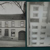 Wickrath: Lederfabrik Offermann / Haus Johnann Kamphausen, 2 Foto-Ak vor 1945