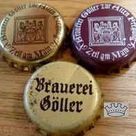3 Göller Bier Brauerei Kronkorken 1x ALT Kronenkorken set rar selten