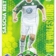 VFL Wolfsburg Topps Trading Card 2010 Sascha Riether Nr.316