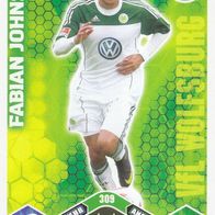 VFL Wolfsburg Topps Trading Card 2010 Fabian Johnson Nr.309