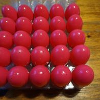 25 Stk leere Plastik Eier zum Spielen, Basteln, für Feiern ca. 8x6 cm rot Ostern