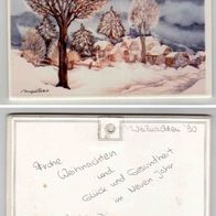 V07 Villeroy und Boch Keramik-Postkarte VilboCard A7/1-82 "Winterdorf"