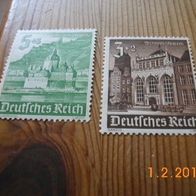 2 Briefmarken Deutsche Reich -Winterhilfswerk-(5 + 3-3 + 2)-postfrische Marken.