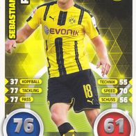Borussia Dortmund Topps Match Attax Trading Card 2016 Sebastian Rode Nr.83
