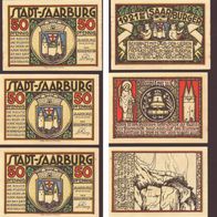 AB22 Papiergeld/ Banknoten ca. 1921 Saarburg 50,50,50 Pfennig