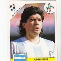 Panini Fussball WM Italien 1990 Diego Armando Maradona Argentina Nr 128