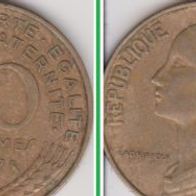 1967 Frankreich 20 Centimes Erhaltung: vorzüglich