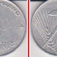 1952 DDR - 1 Pfennig - Erhaltung: vorzüglich