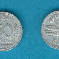Deutsches Reich 50 Reichspfennig 1920 A