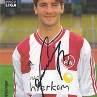 1. FC Nürnberg Autogrammkarte 1998 Michael Wiesinger