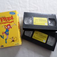 VHS Junior 2 Org. Episoden Pipi Lamgstrumpf im Schuber Set Rarität