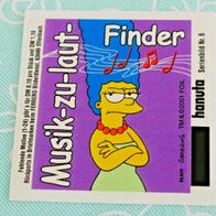 HANUTA Sammelbilder Sticker 2001 Marge Simpson - Musik-zu-laut-Finder - Nr. 6