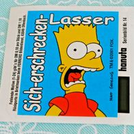 HANUTA Sammelbilder Sticker 2001 Bart Simpson - Sich-erschrecken-Lasser - Nr. 14