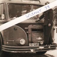 KVP-Foto DDR Oldtimer Volkspolizei VEB IFA Werdau H 6 Bus Personenverkehr