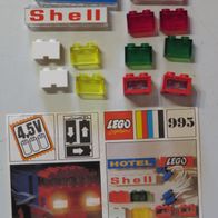 Lego 995 - Leuchtset, Leuchtsteine, transparente Steine von 1969 mit Anleitung
