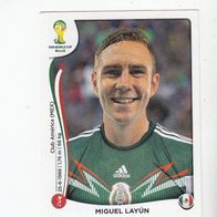 Panini Fussball WM 2014 Miguel Layun Mexico Nr 76