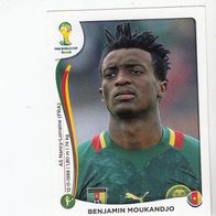 Panini Fussball WM 2014 Benjamin Moukandjo Cameroun Nr 105