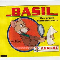 Panini Basil Der große Mäusedetektiv verschiedene Texte ungeöffnete Tüte von 1986