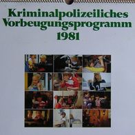 Kriminalpolizei - Kalender 1981