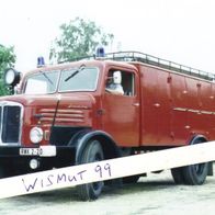Feuerwehr-Foto DDR Oldtimer VEB IFA LKW Werdau S 4000 Schlauchwagen