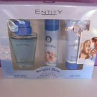 Geschenk Set " Entity - Knight Bleu " NEU 3-tlg. Paket EdT Body Spray Lotion SALE
