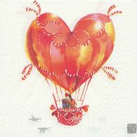 1 Serviette - Heißluftballon - Liebe