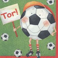 1 Serviette - Fußball - Tor