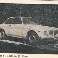 Sammelbild Pappe Auto Alfa Romeo Bertone Nr 33