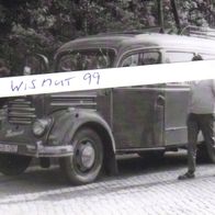 KVP-Foto DDR Oldtimer LKW Volkspolizei Personenverkehr IFA Bus Granit Garant