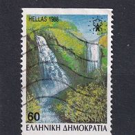 Griechenland, 1988, Mi. 1693C, Wasserfall, 1 Briefm., gest.