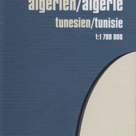 Karte Algerien Tunesien, Auflage 2004, sehr gute Erhaltung, 1:1 700 000 (3913)