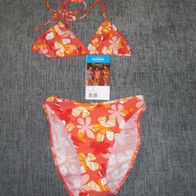 Naturana, Damen Triangel Bikini Set Gr. 36 orange-rot, NEU