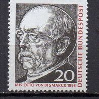 Bund BRD 1965, Mi. Nr. 0463 / 463, Bismarck, postfrisch #17740