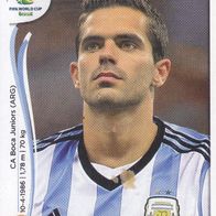 Panini Sammelbild zur Fussball WM 2014 Fernando Gago Nr.422 aus Argentinien