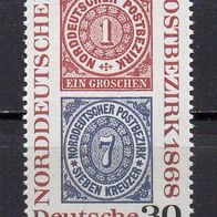 Bund BRD 1968, Mi. Nr. 0569 / 569, Norddeutscher Bund, postfrisch #17839