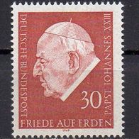 Bund BRD 1969, Mi. Nr. 0609 / 609, Papst Johannes, postfrisch #17877